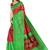 Multicolor printed art silk saree with blouse