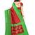 Multicolor printed art silk saree with blouse