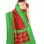 Multicolor printed art silk saree with blouse