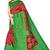 Multicolor printed art silk saree with blouse