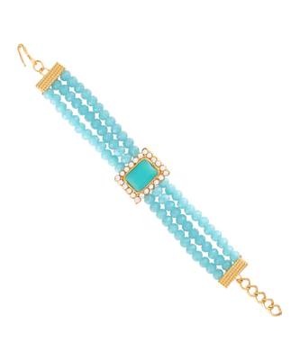 Turquoise pearl Yellow Gold Alloy   Bracelet 1
