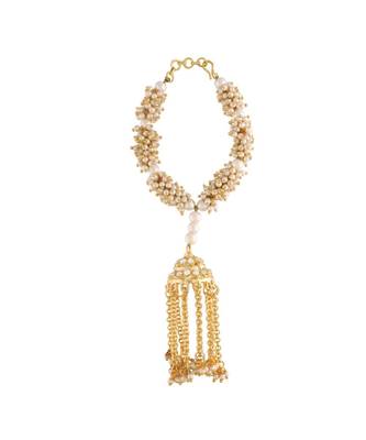 White pearl Yellow Gold Alloy   Bracelet 1