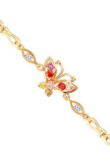 Gold american_diamonds Yellow Gold Alloy   Bracelet