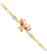 Gold american_diamonds Yellow Gold Alloy   Bracelet