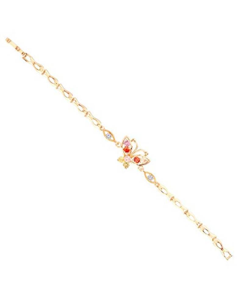 Gold american_diamonds Yellow Gold Alloy   Bracelet