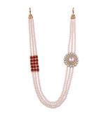 White beaded_jewellery Yellow Gold Alloy   Necklace