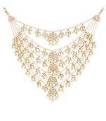 White beaded_jewellery Yellow Gold Alloy   Necklace