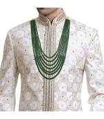 Green beaded_jewellery Yellow Gold Alloy   Necklace