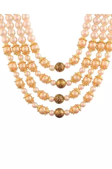 Gold beaded_jewellery Yellow Gold Alloy   Necklace