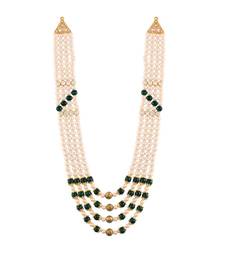 Green beaded_jewellery Yellow Gold Alloy   Necklace