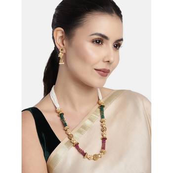 Brass   Necklace   Pair Earrings 1
