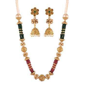 Brass   Necklace   Pair Earrings 3