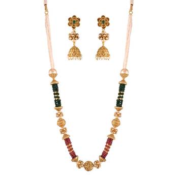 Brass   Necklace   Pair Earrings 4