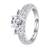White american_diamonds Rhodium Alloy   Finger Ring