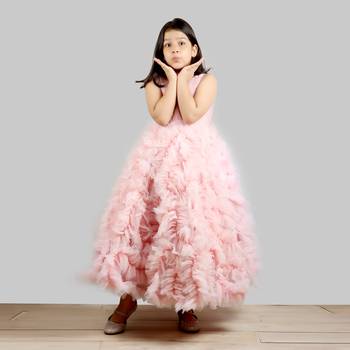 Old Rose Gown With Frill Ghera 1