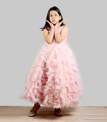 Old Rose Gown With Frill Ghera