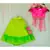 fuchsia pink and green hand embroidered zari work lehenga