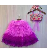 lavender hand embroidered resham work lehenga