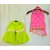 hand embroidered zari work fuchsia pink and green sharara kurta