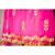 hand embroidered zari work fuchsia pink and green sharara kurta