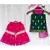 green and magenta hand embroidered zari work sharara kurta