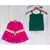 green and magenta hand embroidered zari work sharara kurta