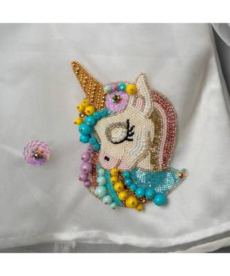hand embroidered unicorn short dress 2