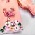 hand embroidered flamingo short dress