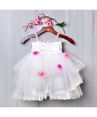 white hand made flora dress 3