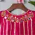 magenta hand embroidered mirror work kurta  palazzo