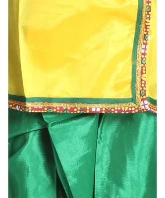 yellow green Little Kanhaiya Suit Dress Set 2