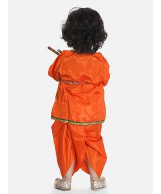 orange Little Kanhaiya Suit Dress Set 2