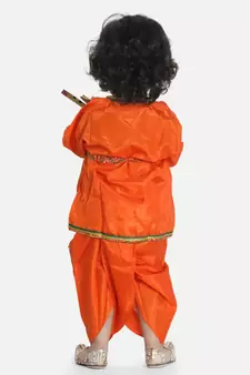orange Little Kanhaiya Suit Dress Set