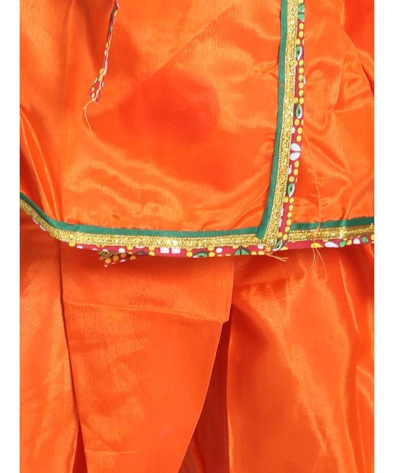 orange Little Kanhaiya Suit Dress Set