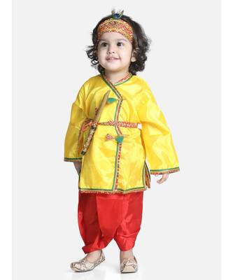 red Little Kanhaiya Suit Dress Set 1