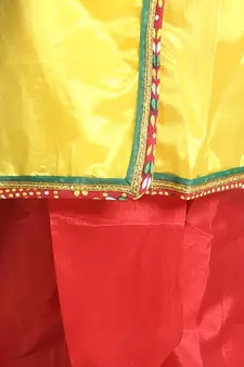 red Little Kanhaiya Suit Dress Set