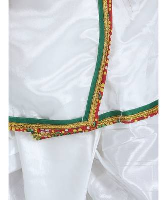 white  Little Kanhaiya Suit Dress Set 3