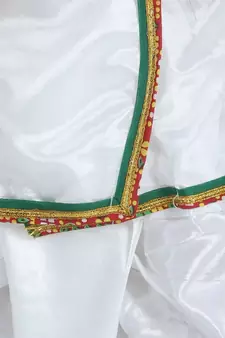 white  Little Kanhaiya Suit Dress Set