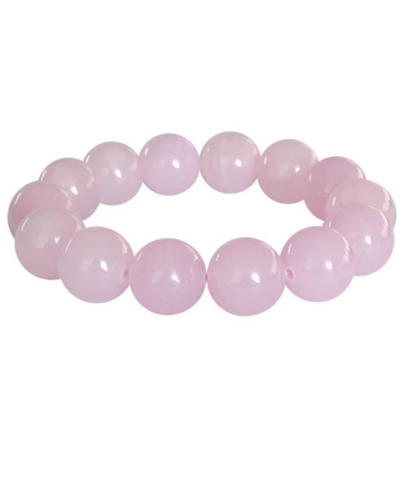 Pearlz Ocean Pink Quartz 8" Stretch Bracelet
