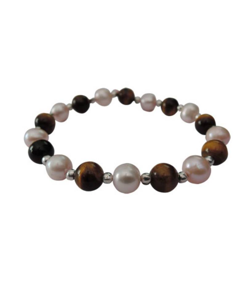 Pearlz Ocean Pink Fresh Water Pearl 7.5" Bracelet