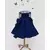 Dark Blue Silk Gown