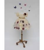 Cream Colour Net Dress