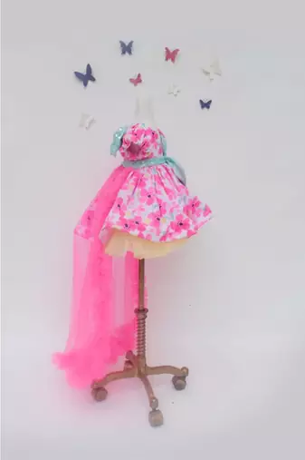 Pink Choli With Embroidery Lehenga