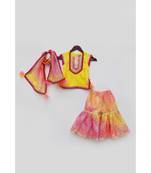 Black Taffeta Silk Dress With 3D Flowers