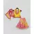 Yellow Kurta with Pink Kotta Print Fabric Sharara and Dupatta Set