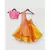 Hot Pink Choli with Yellow Organza Lehenga