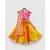 Hot Pink Choli with Yellow Organza Lehenga