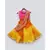 Hot Pink Choli with Yellow Organza Lehenga