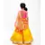 Hot Pink Choli with Yellow Organza Lehenga