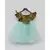 Golden Shimmer and Acqua Glitter Net Frock